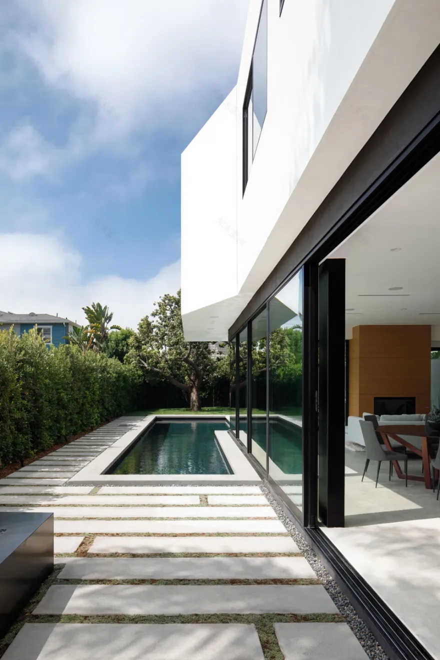 洛杉矶威尼斯海滩住宅,展现精致室内景观-16