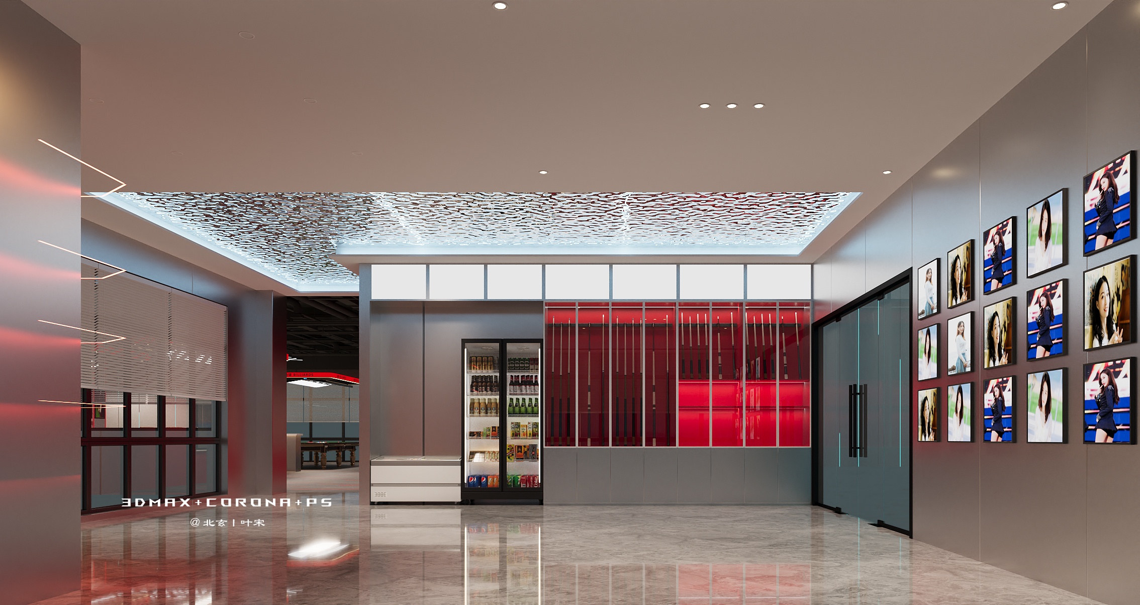 台球室设计案例丨台球桌上见真章！-3