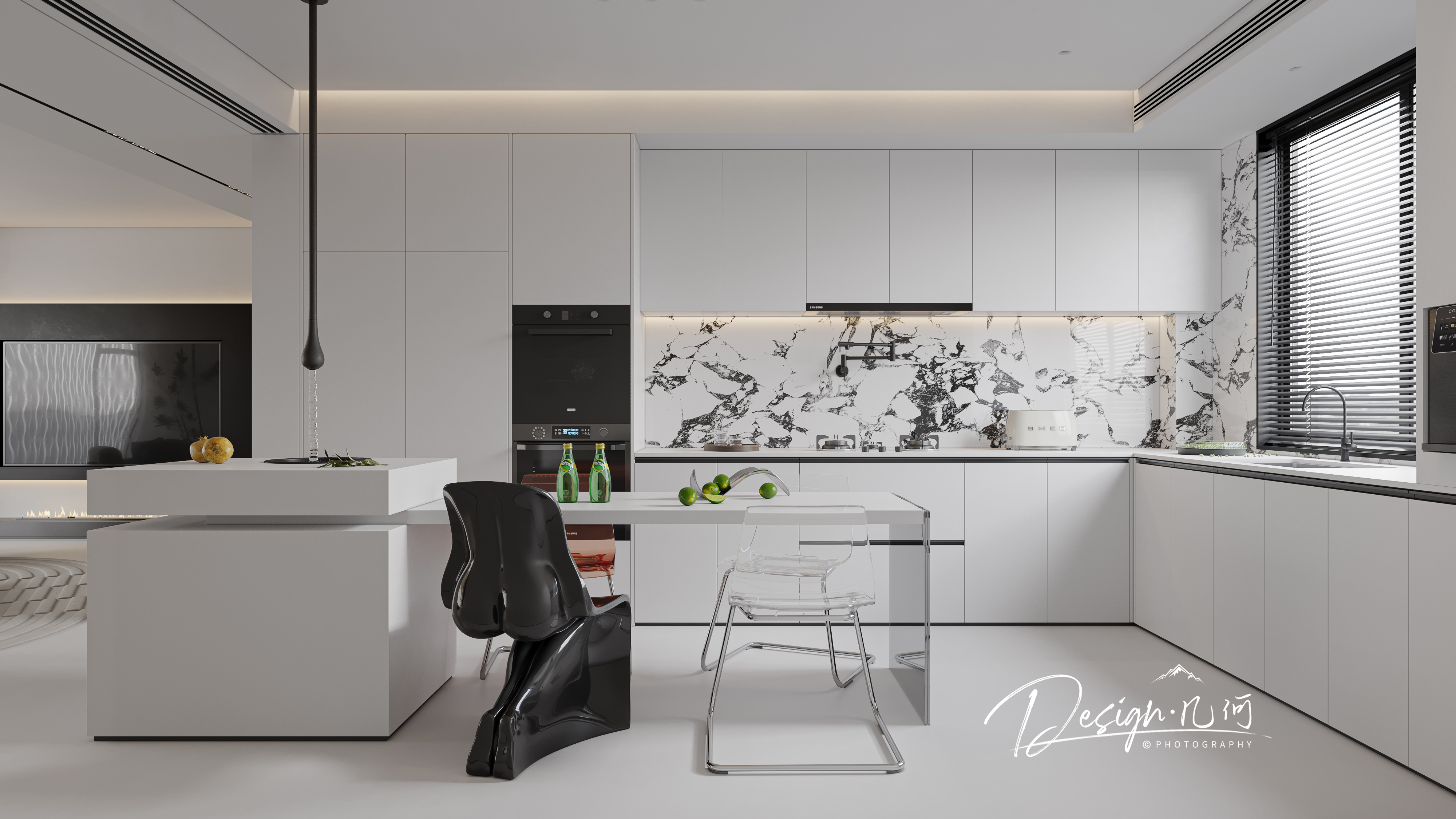 几何空间视觉表现 | 江山赋现代客餐厅-3