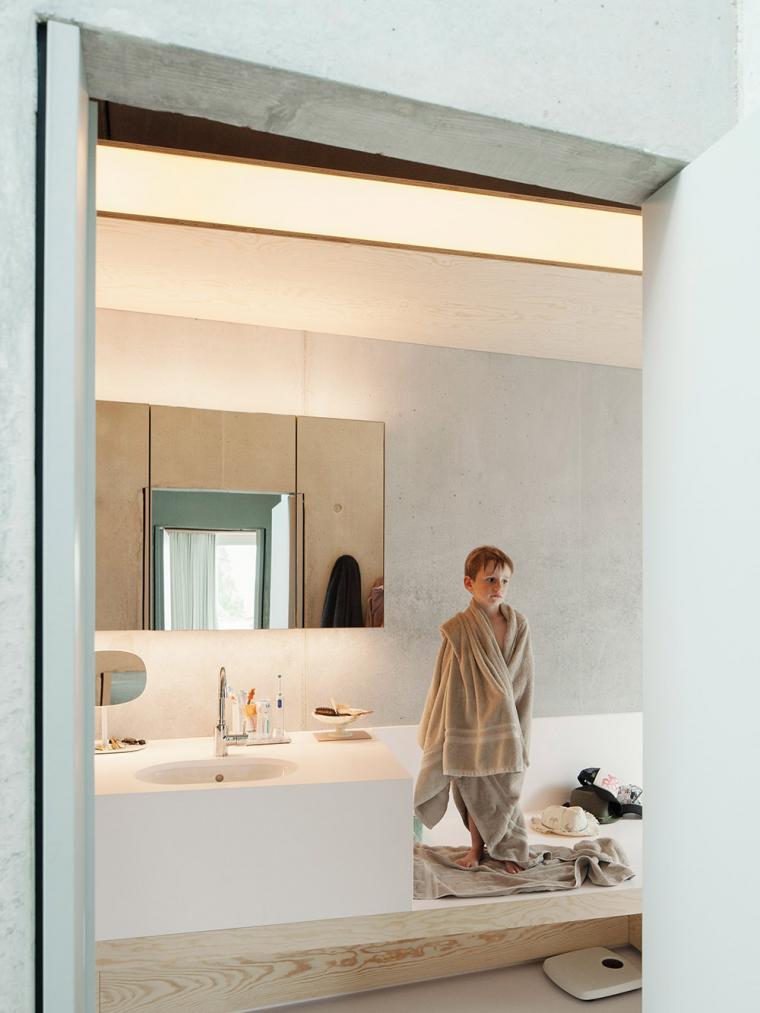 布鲁塞尔混凝土独栋住宅 融入环境的整体设计-30