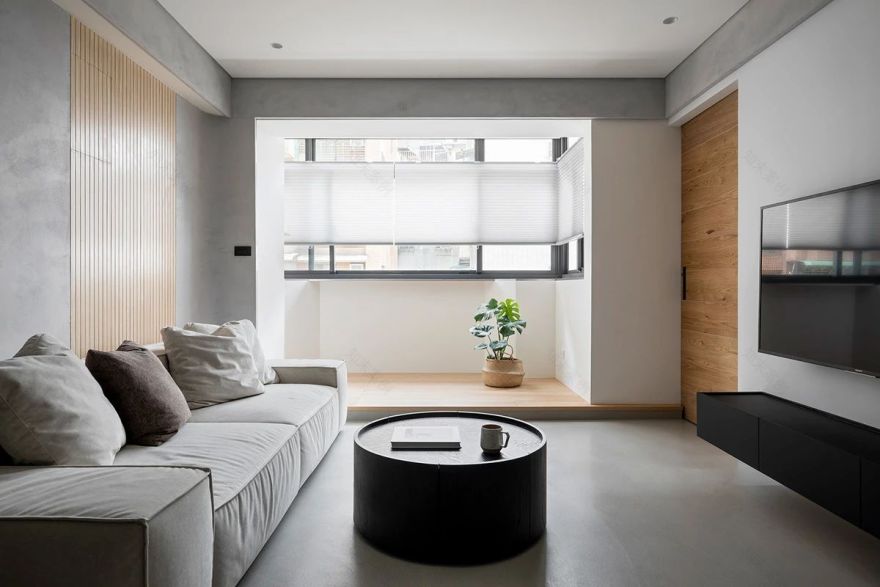 黑白配温暖明亮 70㎡家居设计-29