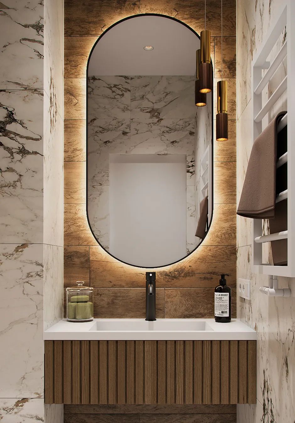 85㎡现代轻奢三居室设计丨Alexander Bocharov-23