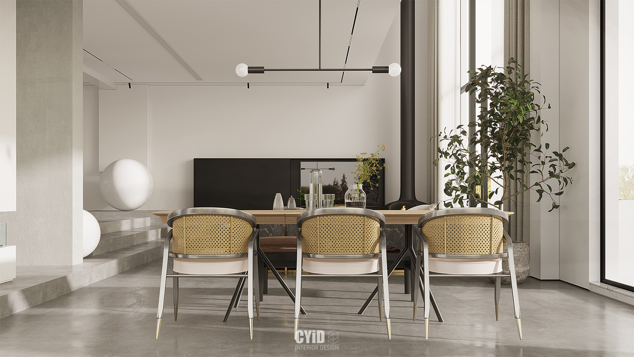 辰佑设计│现代别墅曲线美学与结构美-12