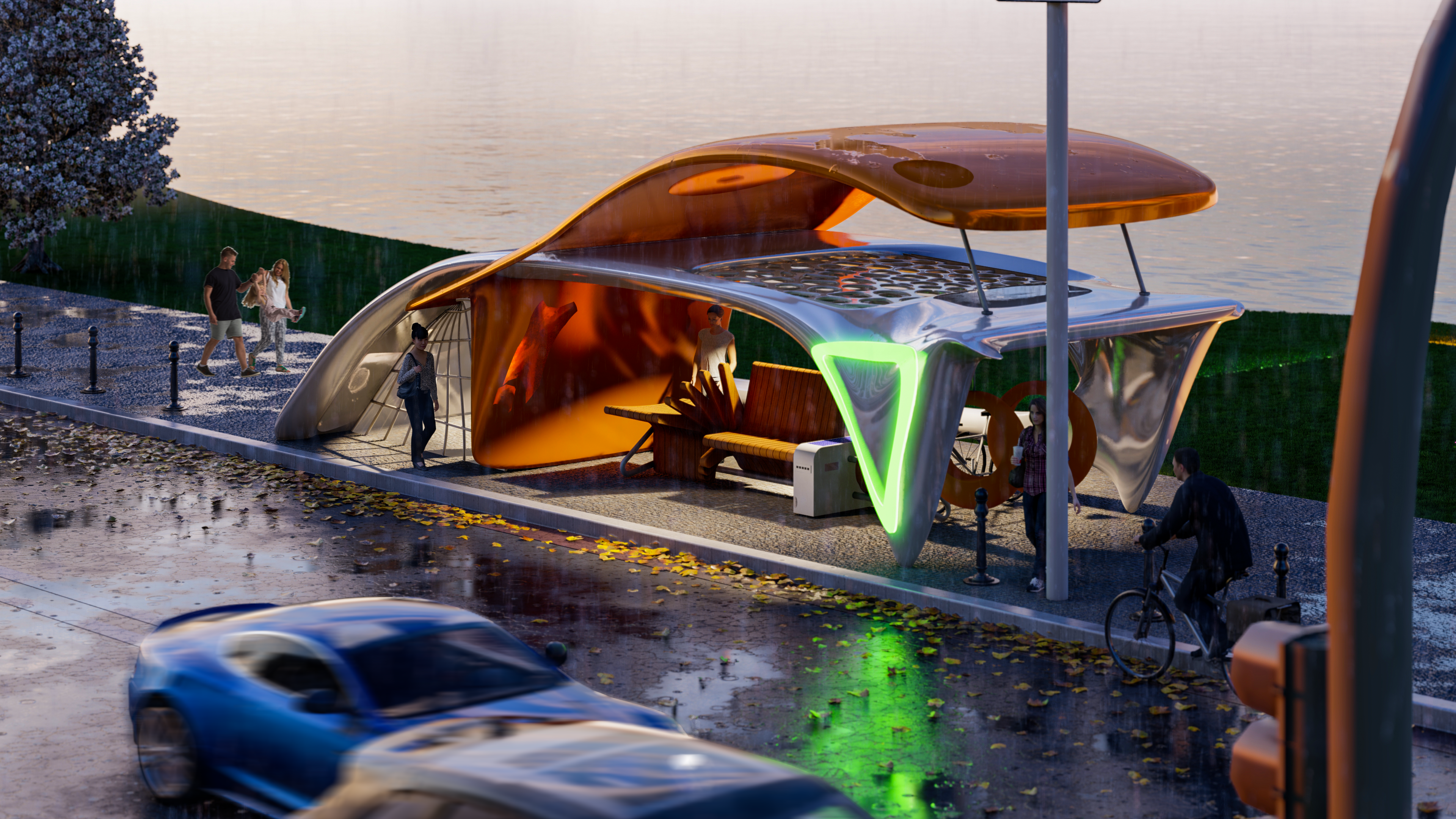 智能公交站台设计-12