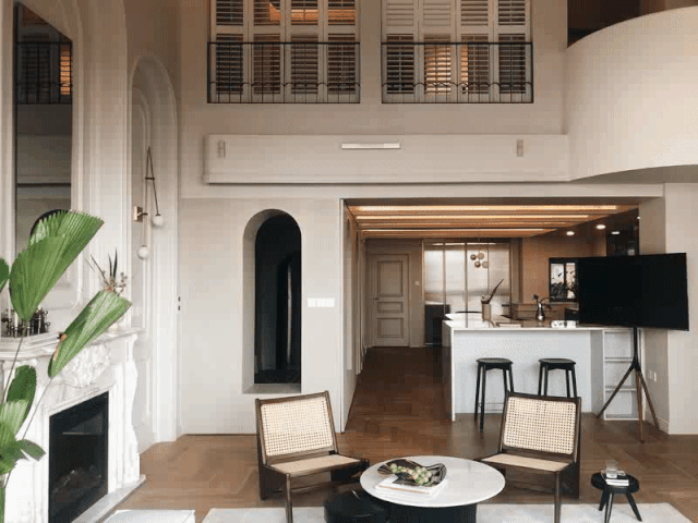 175㎡法式风情顶层复式，旋转楼梯融入“职住一体”生活-58