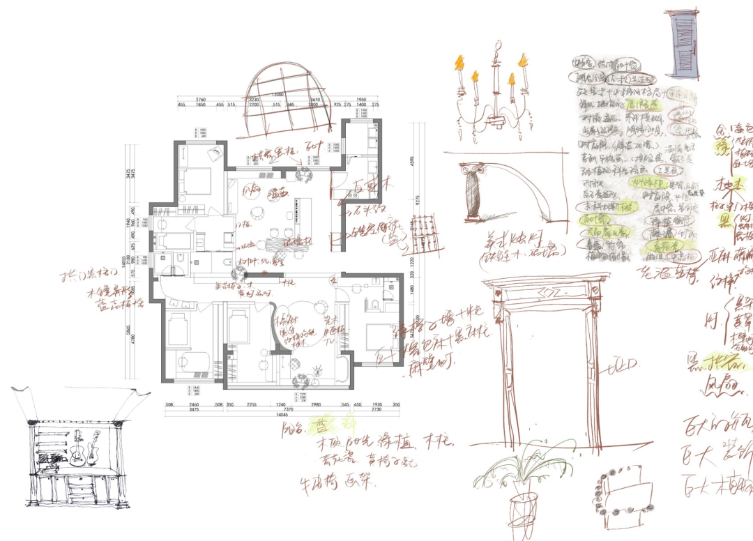 复古南洋风海边度假艺术空间设计丨中国西安丨泽一软装-19