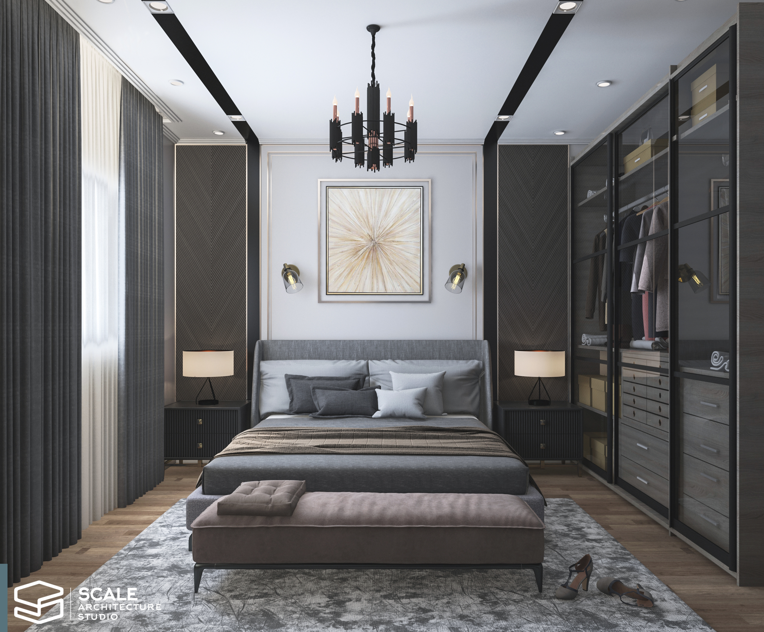 新古典主义卧室丨Scale Architecture studio office-3