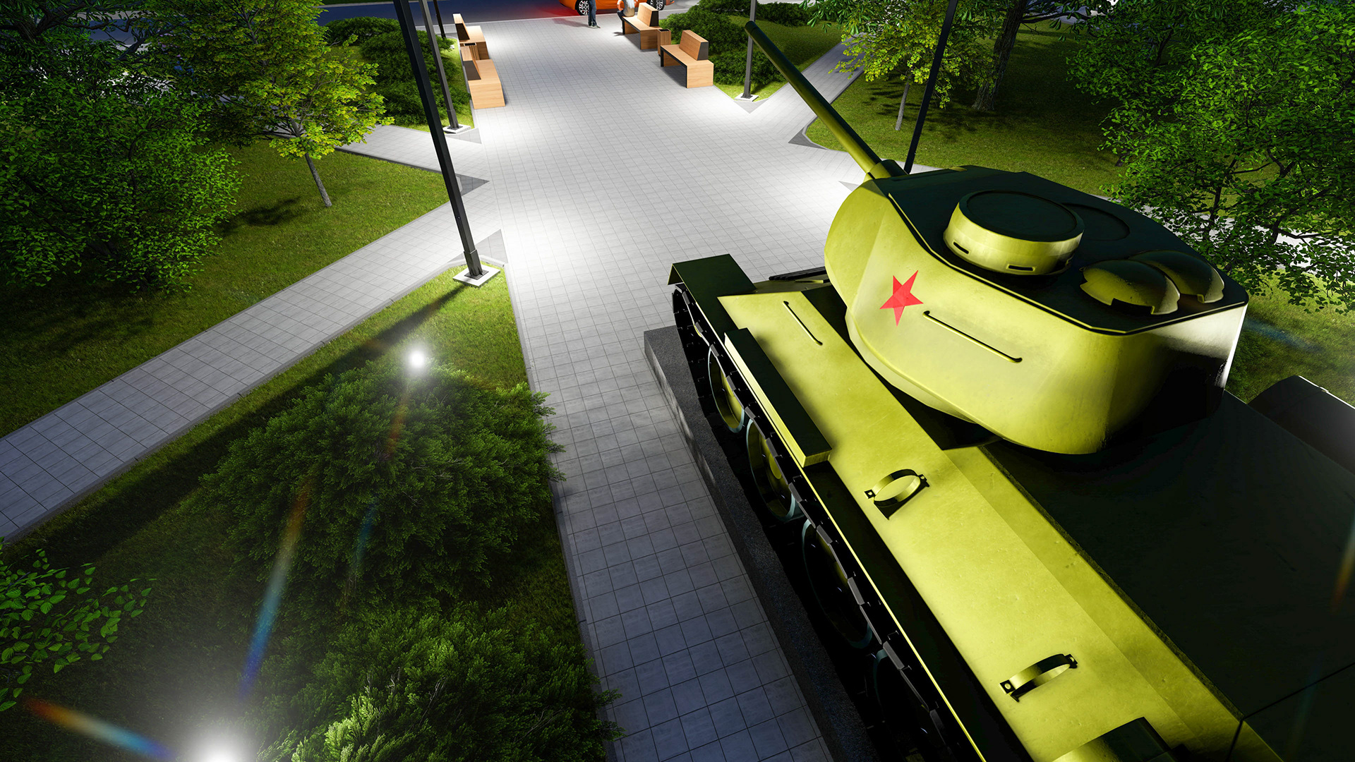 花园·广场(注:Сквер常见释义为广场、小公园、街心花园 ,结合语境Garden ,这里取广场较合适,但可能因具体场景不同而有所差异) 丨俄罗斯-5