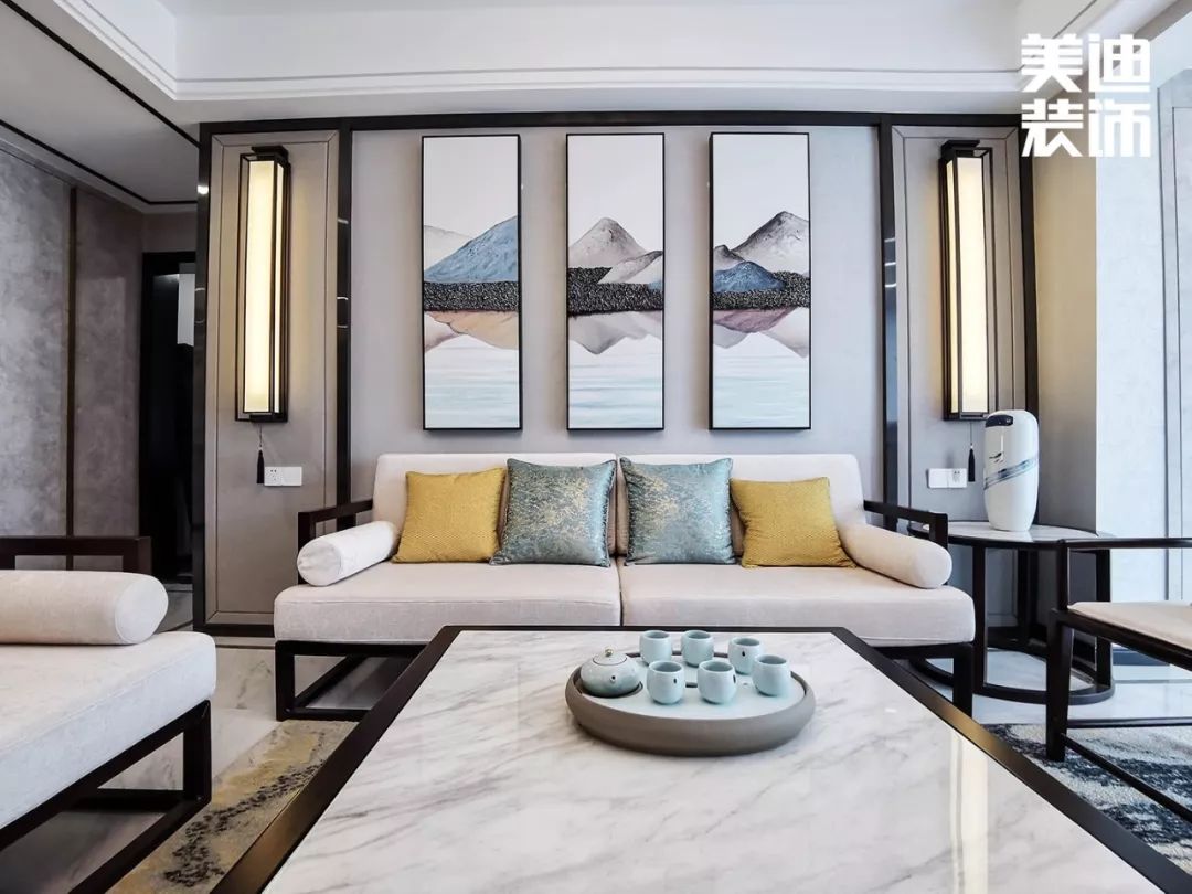 长沙中建梅溪湖中心 | 新中式湖景房,160㎡演绎东方神韵-14