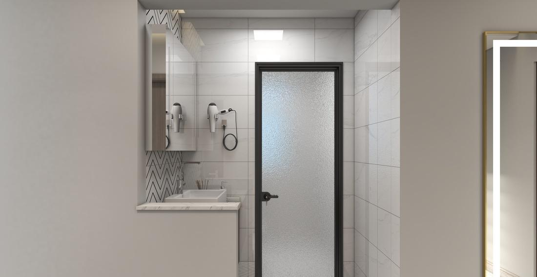 现代简约三居室设计-16