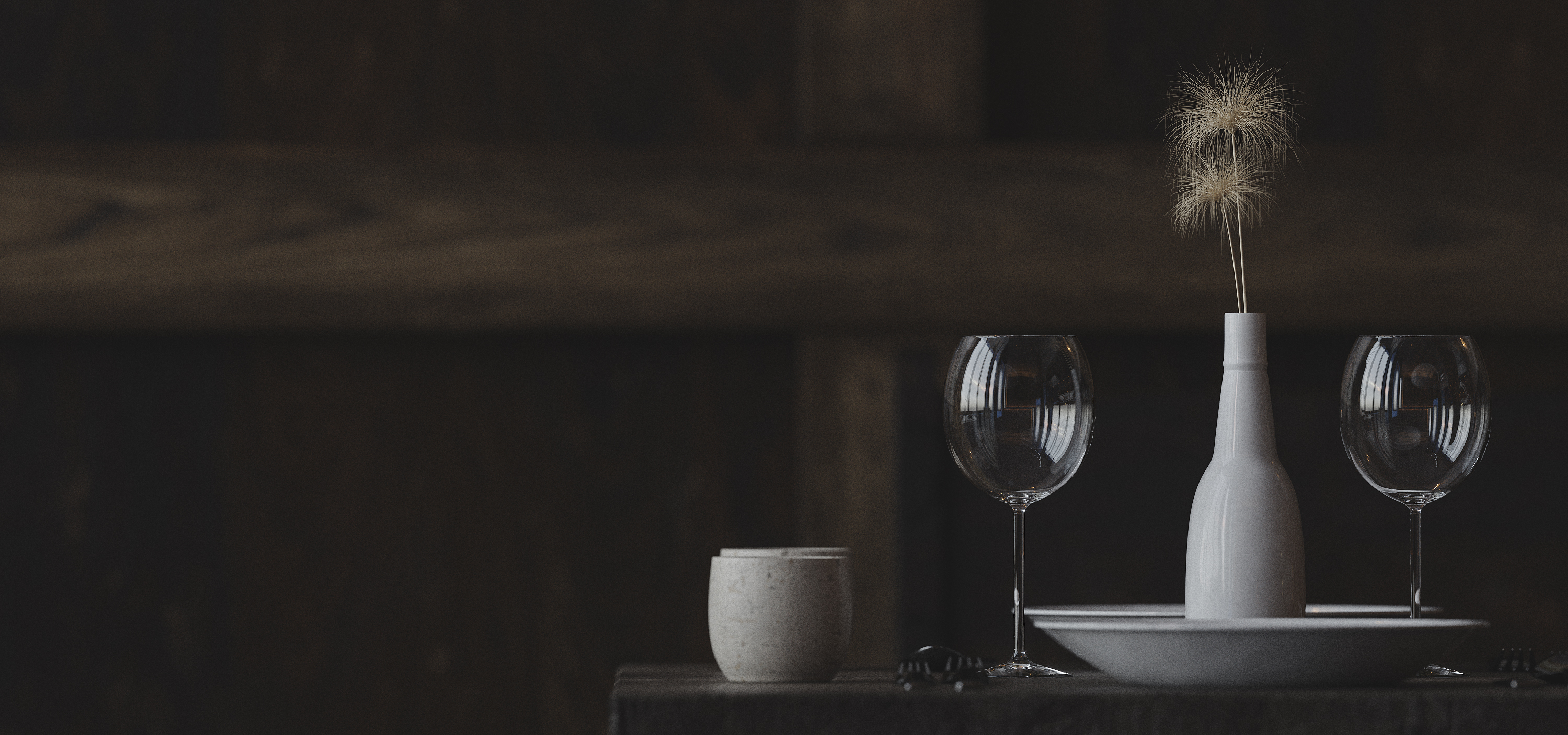 暗系小餐厅 | 3DMAX CR 5.0 Zbursh RizomUV PSCC 打造精致空间-24