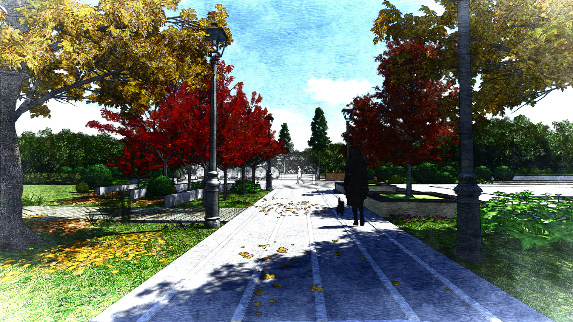 回忆载体 | 滨水道路景观设计-17