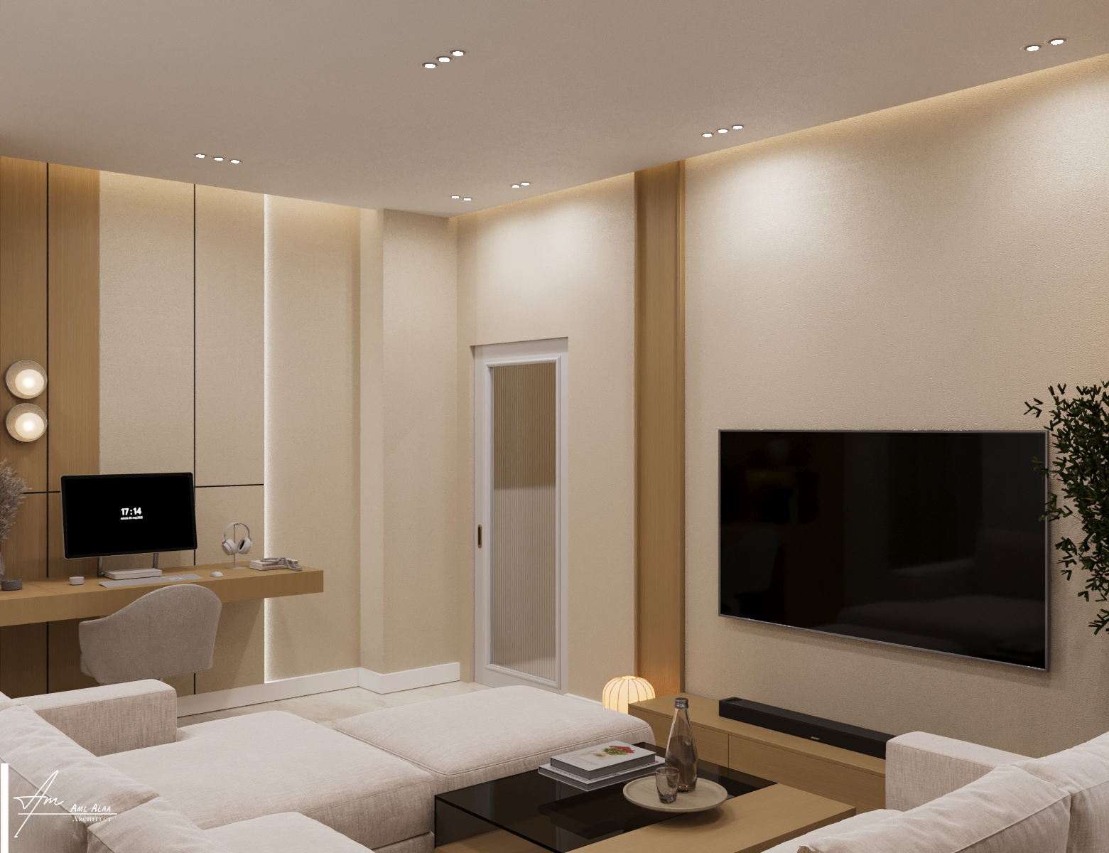 100 M2 Apartment japandi style Egypt 2025 part 1-16