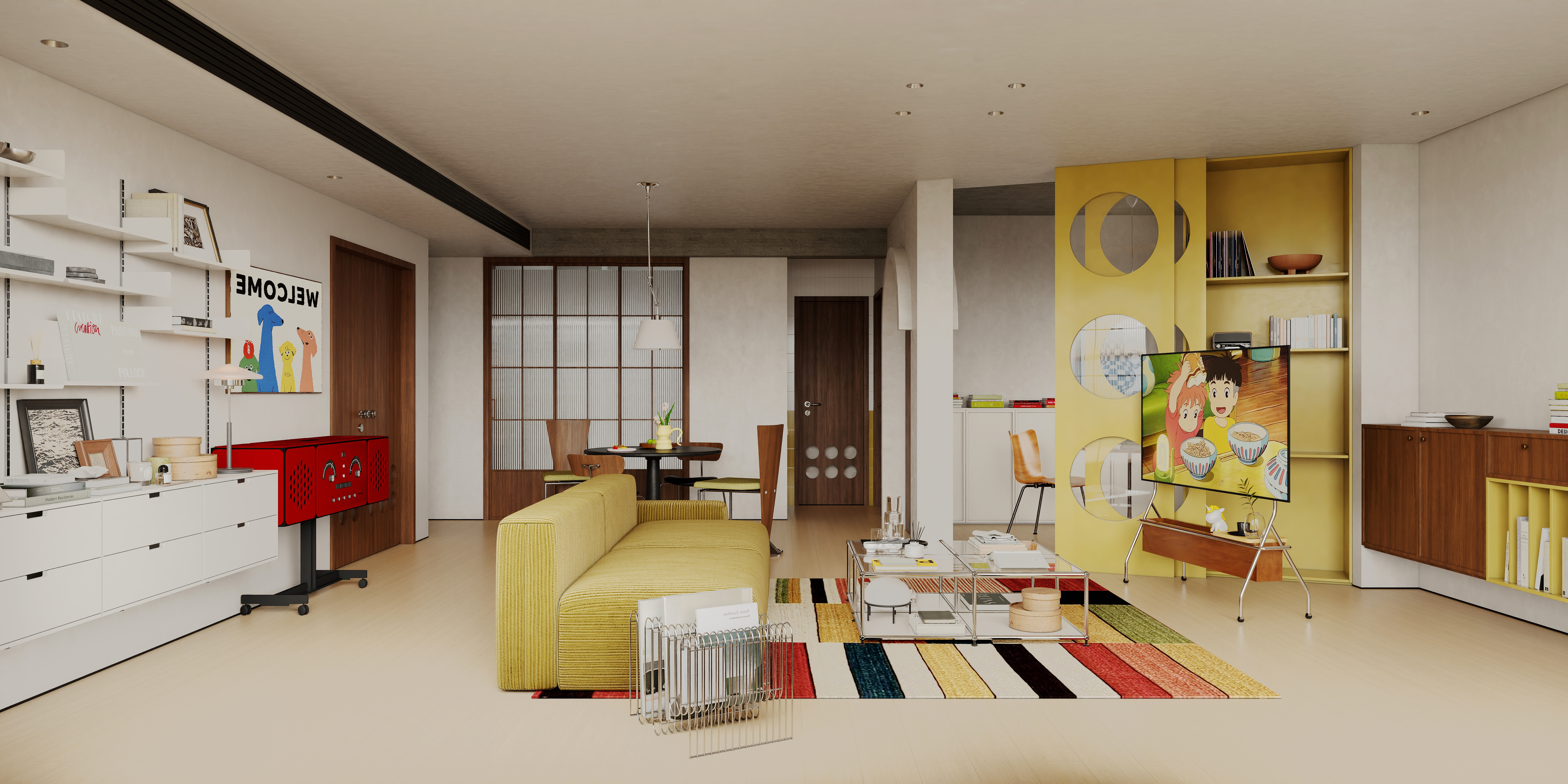 包豪斯风格居住空间设计-6