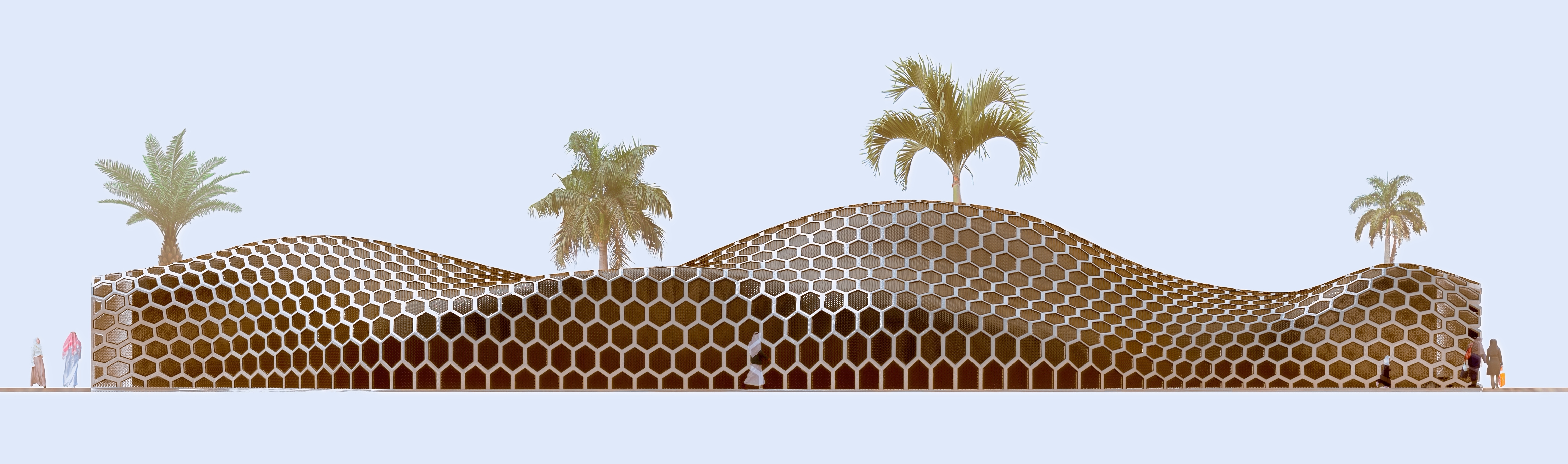 阿布扎比“蜂巢”展览馆——自然与科技的和谐融合-10