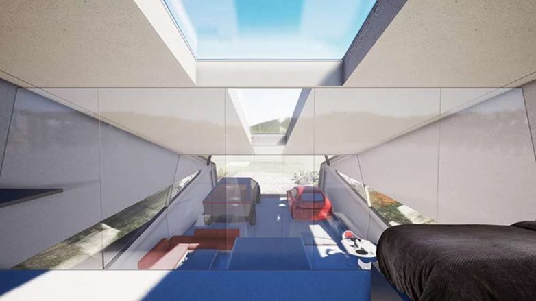 Cybunker特斯拉电动卡车防护车库丨纽约设计工作室LARS BÜRO-25