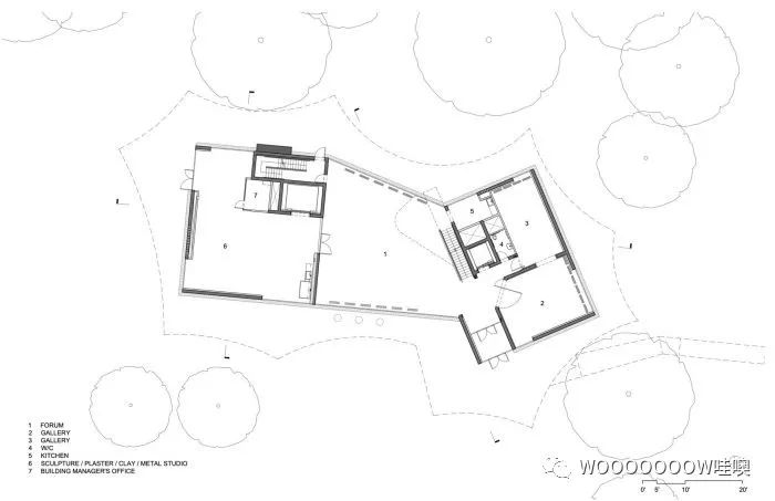 史蒂文·霍尔的冬季视觉艺术中心——融入自然的轻盈建筑-22