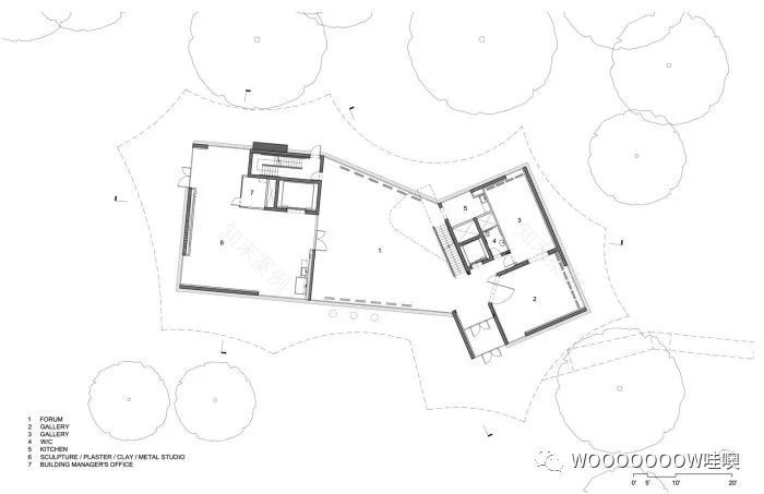 史蒂文·霍尔的冬季视觉艺术中心——融入自然的轻盈建筑-22