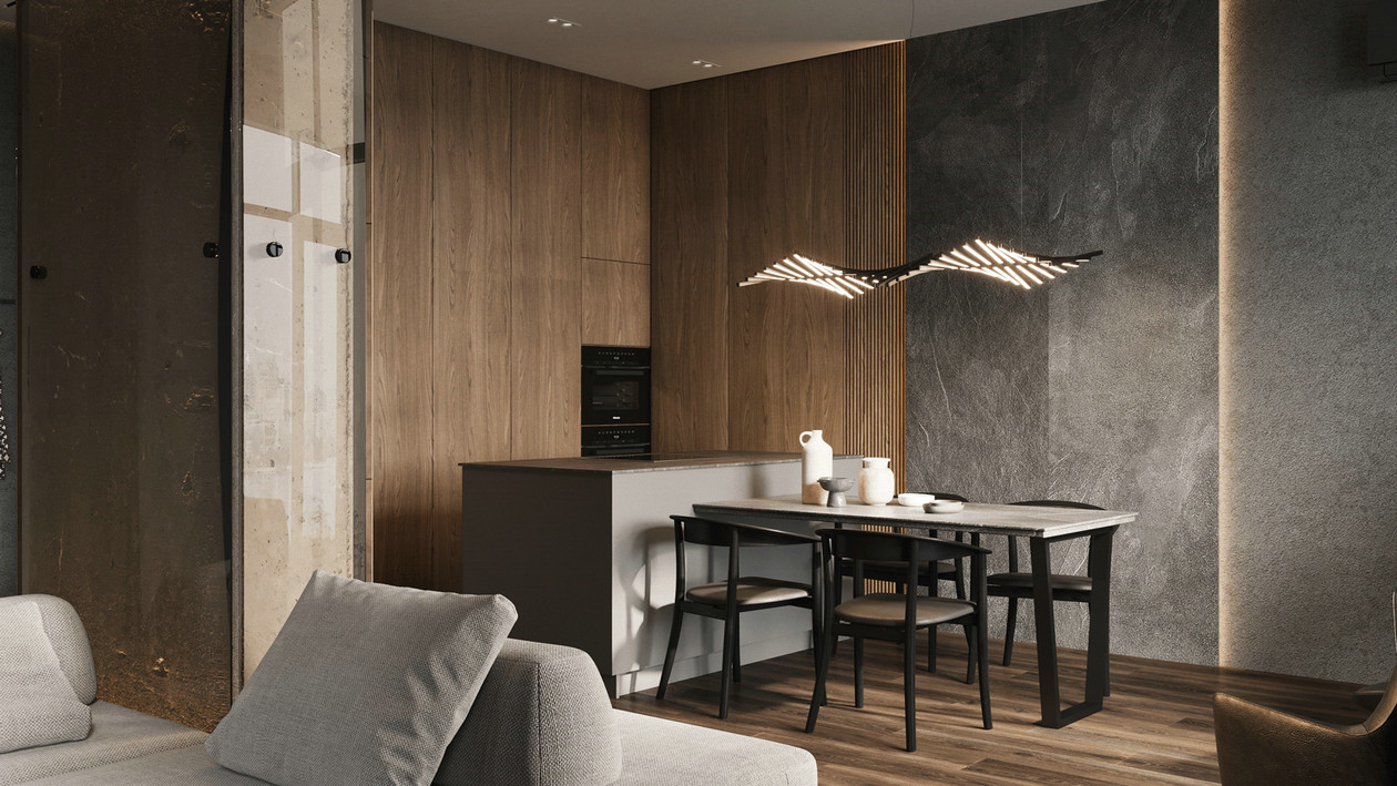 深色系公寓设计-8