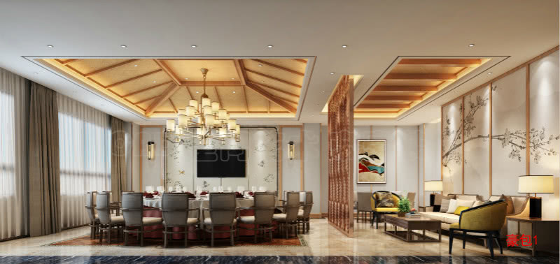 新中式风格开元禧悦酒店设计丨中国眉山丨四川眉山帝豪 ACAD 设计事务所-14