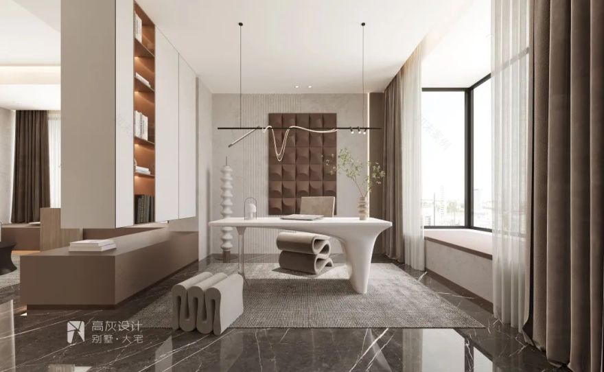 南广场花园现代简约家居设计丨高灰设计-41