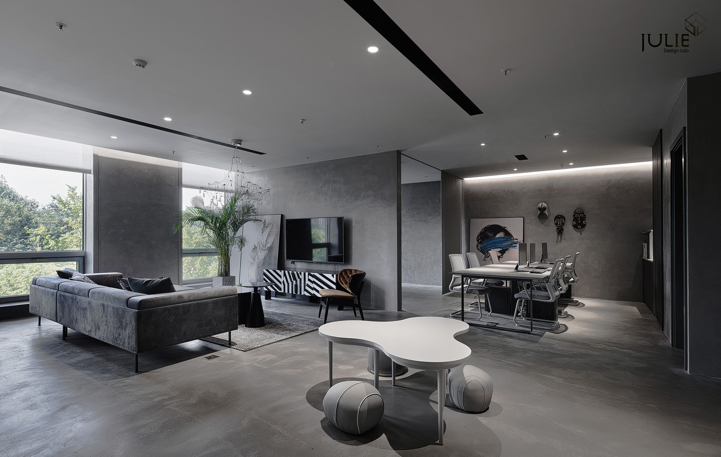 滨江分公司打造高级灰神秘空间-9