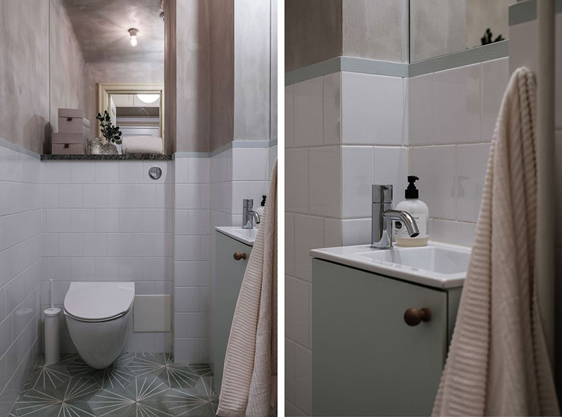 绿色调的斯堪的纳维亚公寓设计-35