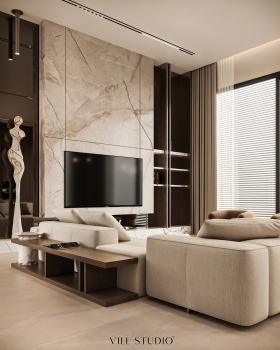 LUXURY LIVING- DINING & KITCHEN INTERIOR | KUWAIT