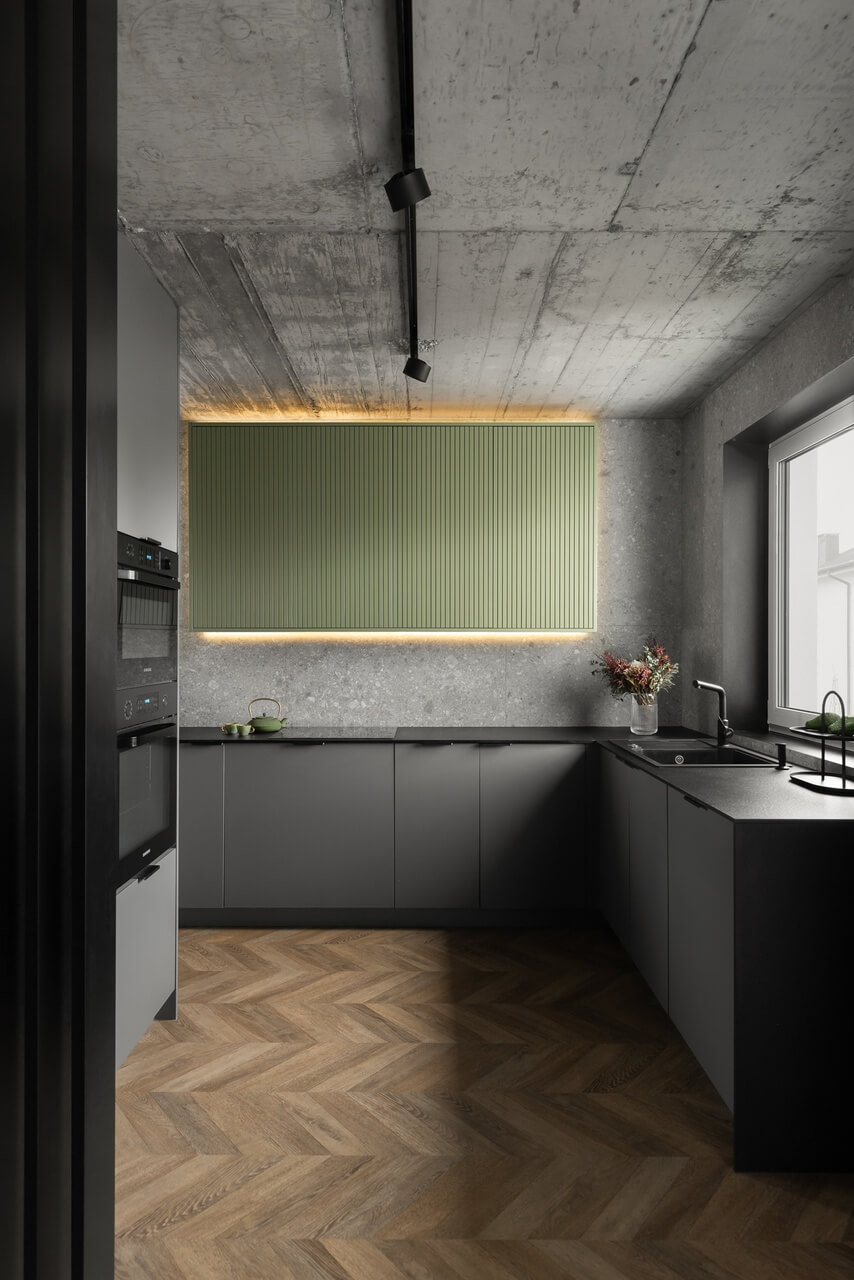 90平华沙阁楼风住宅设计丨波兰华沙丨Tatsiana Siamashka – ART and DESIGN-19