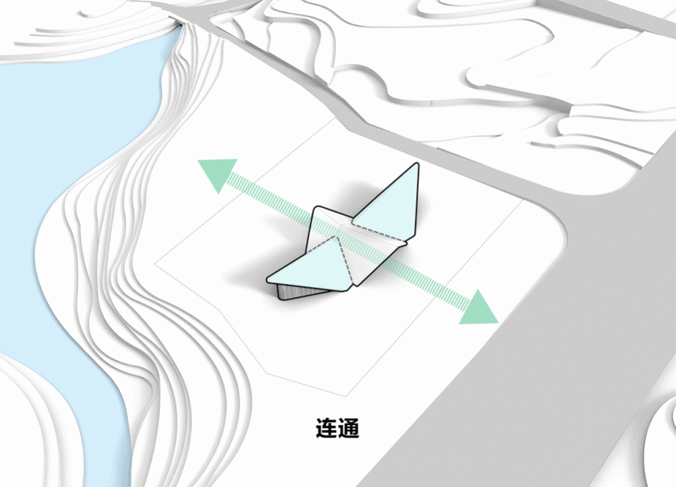 阆中赛城游客中心 | 山水间的现代飞翼-13