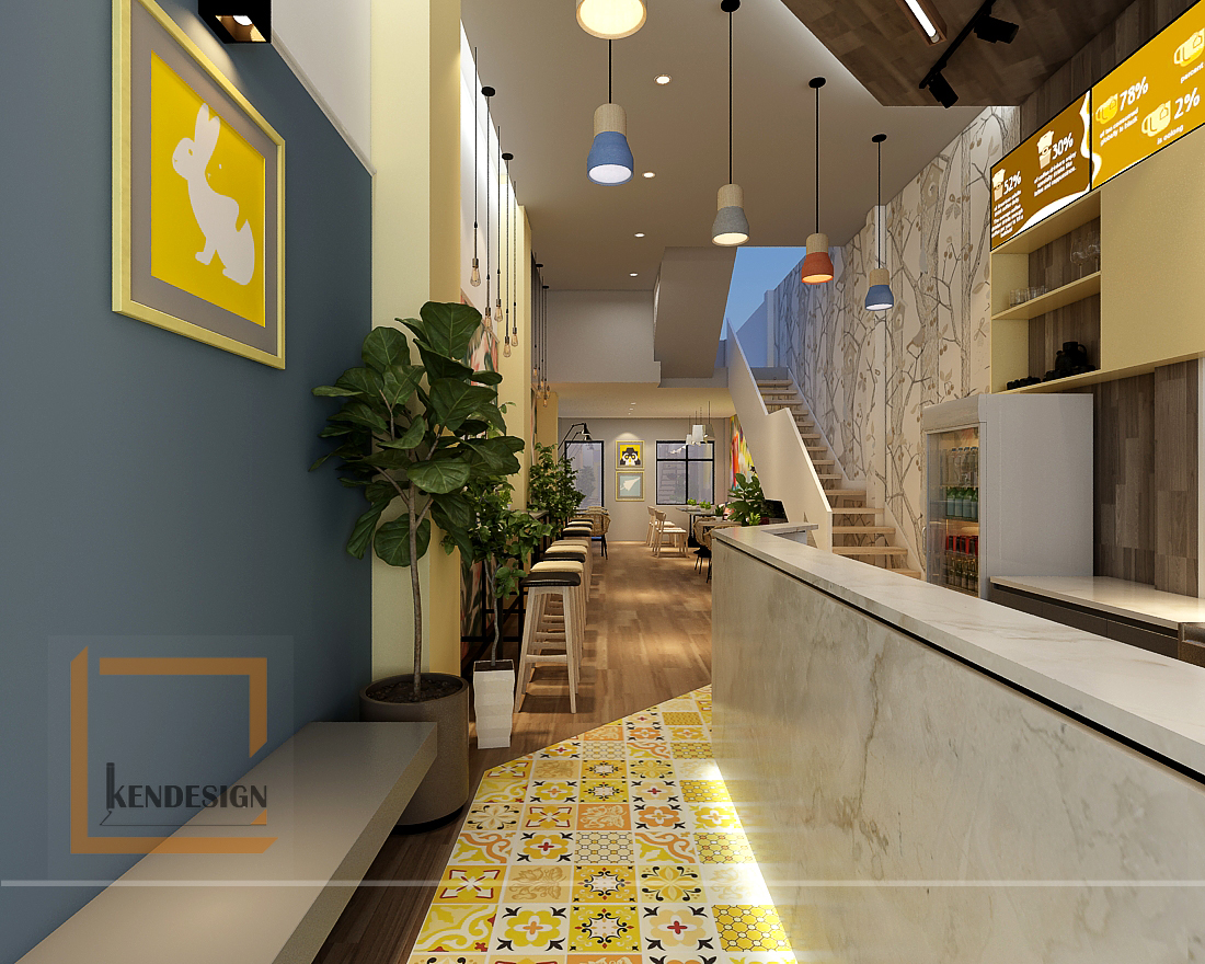 Yellow Tea奶茶店设计丨KenDesign-4