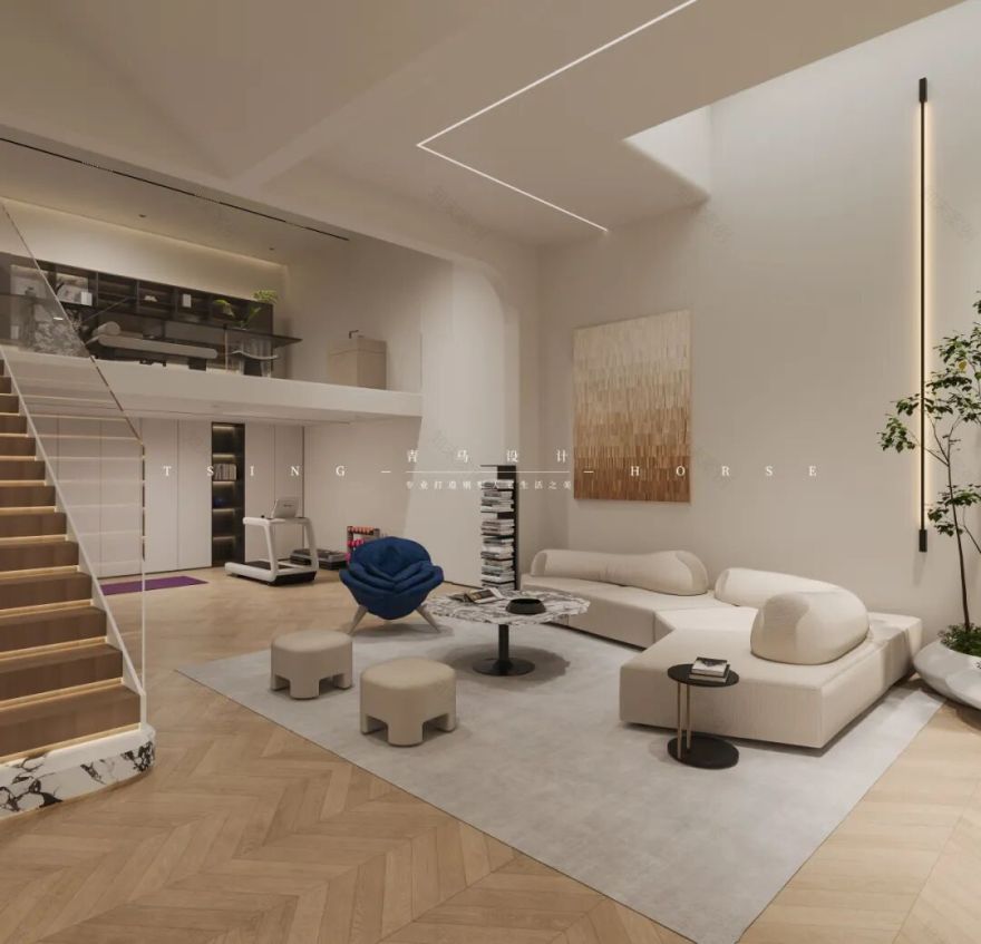 融创揽月府280㎡叠墅空间设计丨吕高飞设计团队-31