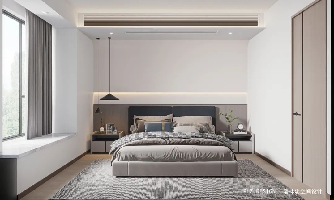 城市之光 · 现代简约的柔美设计丨潘林忠室内空间设计-35