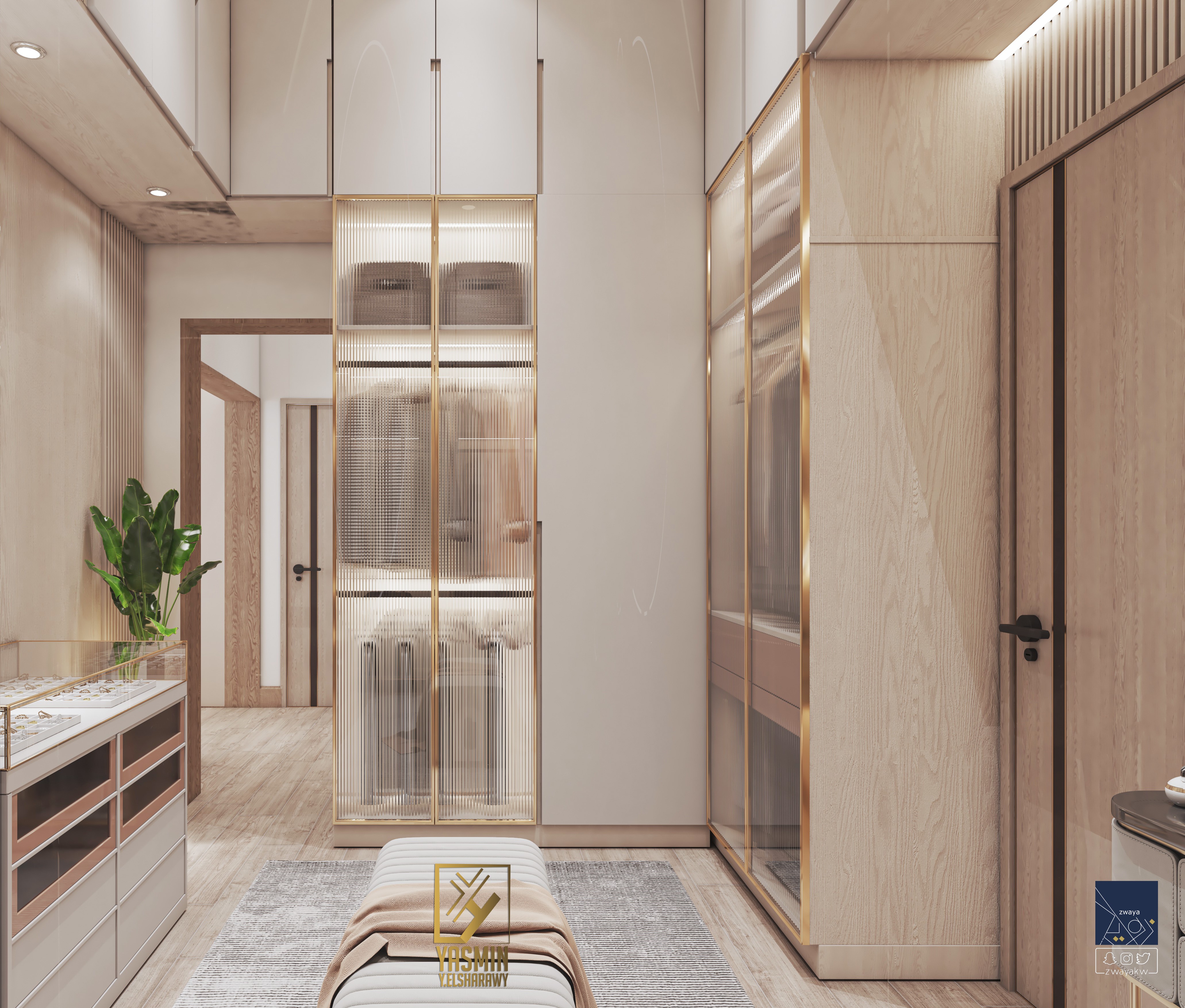 奢侈品大师级更衣室和浴室丨yasminy.elsharawy-11