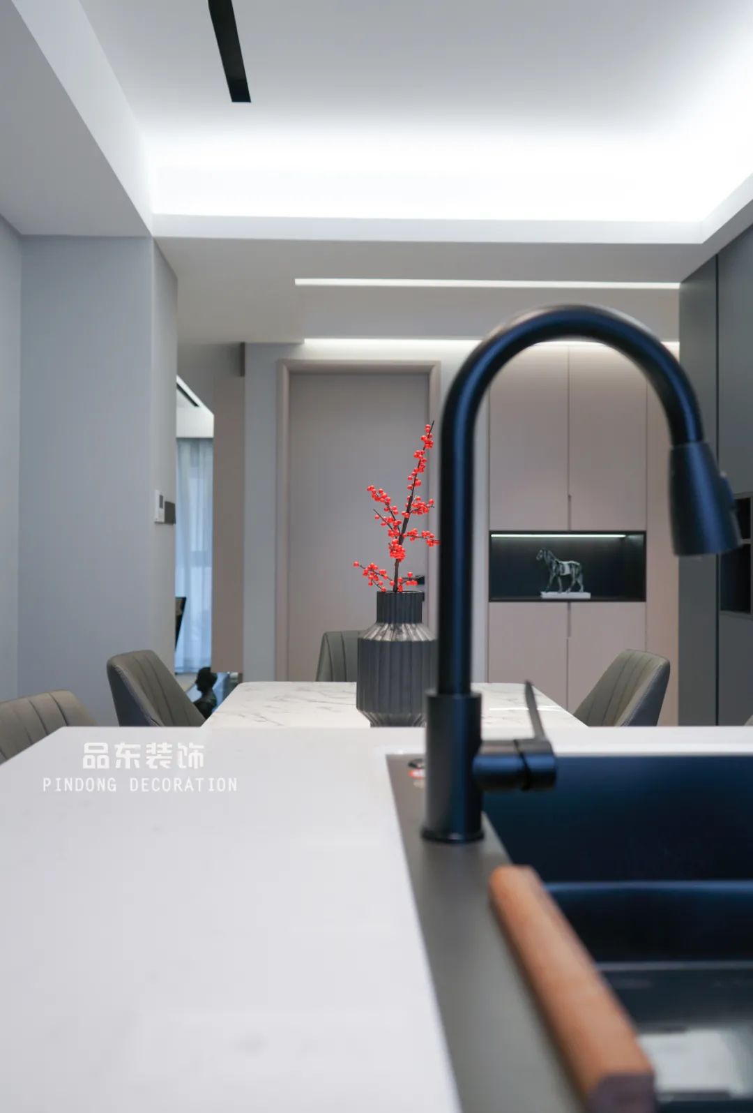 椒江山水润园 135㎡静谧之家丨台州品东装饰-31