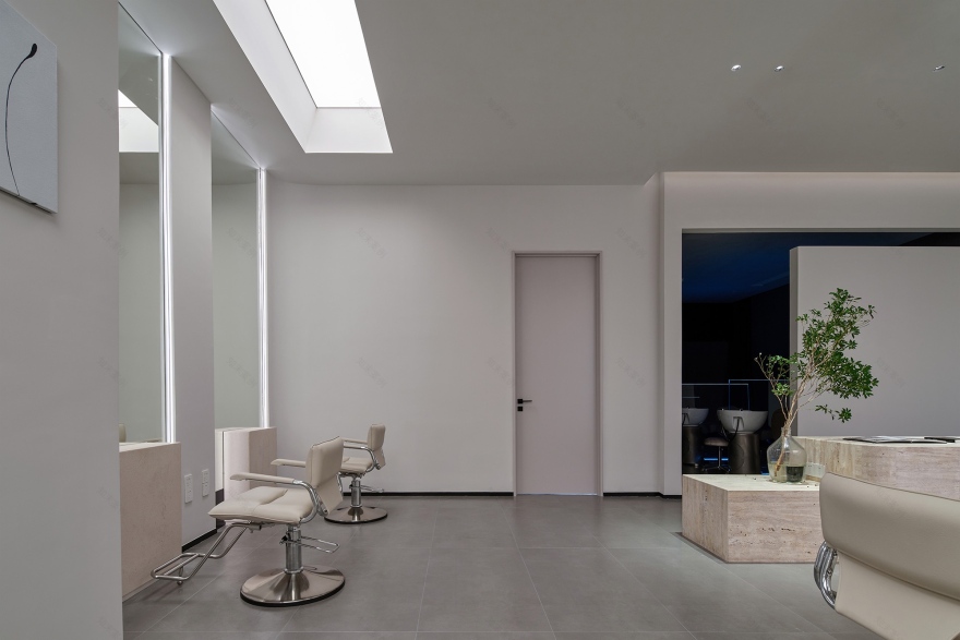 现代中古风理发店丨中国杭州丨尔景空间设计-28