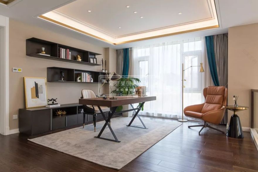 滇池 ONE 现代简约风美宅,绿色点缀清爽空间-41