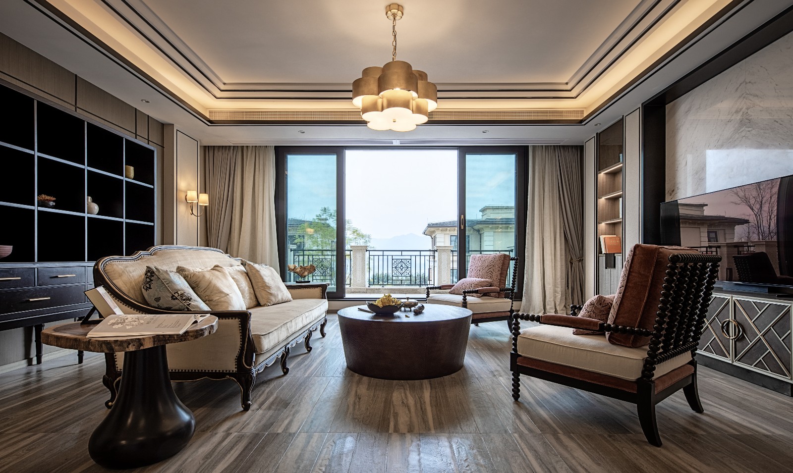 一线江景大宅，现代东方韵味与居家温情完美融合-32