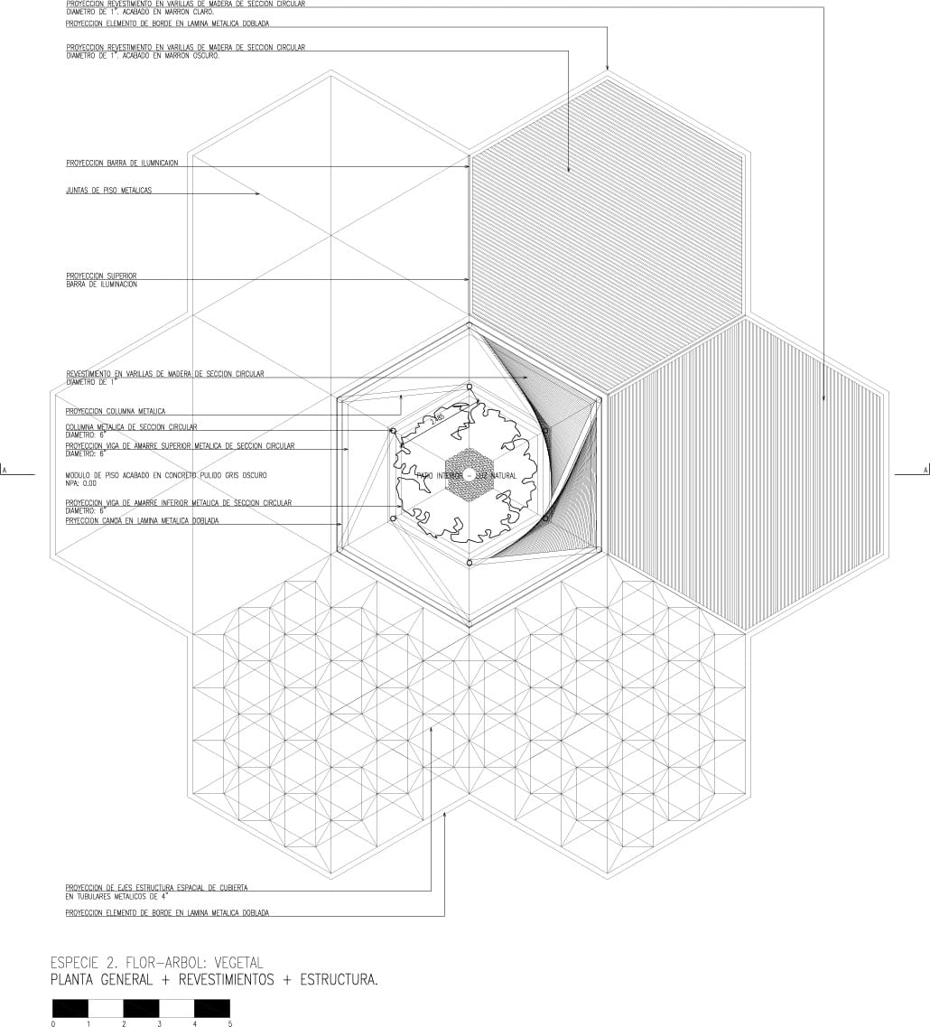 几何形户外顶棚设计 · Orquideorama丨PLAN:B-31