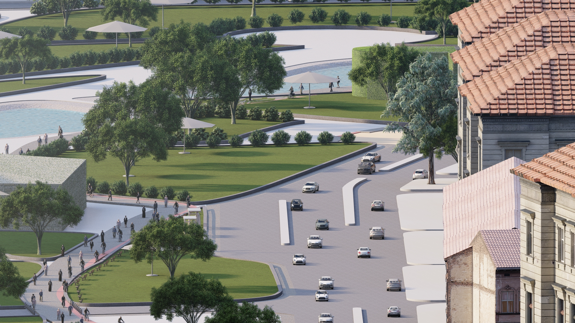 Puplic garden landscape propsel sketch-5