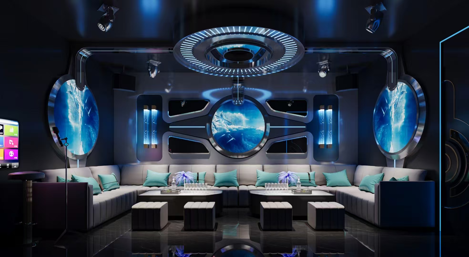 郑州设计感超强的KTV来喽，专业KTV设计就选天恒装饰-18