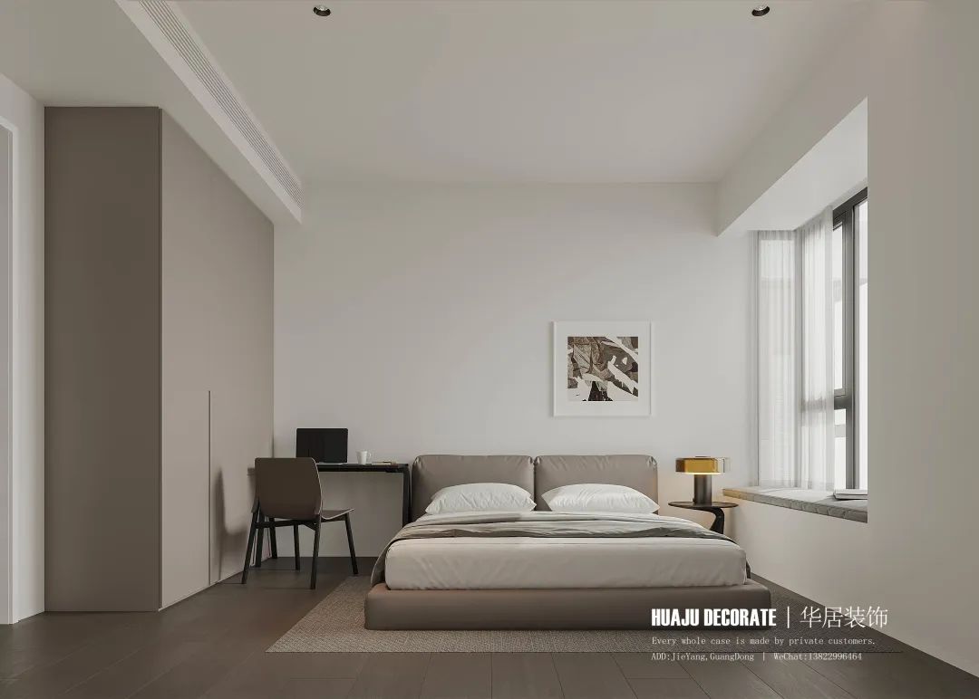 榕江四季城大平层现代简约设计丨华居装饰-60