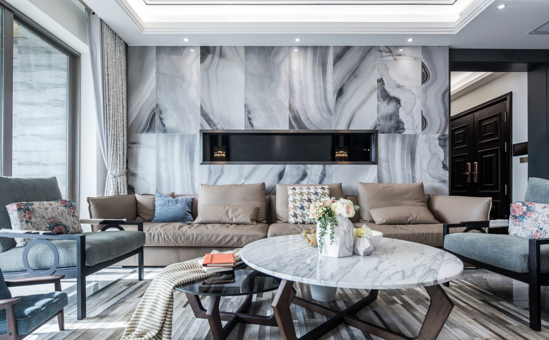 全案设计-刘希文丨平层丨现代居所，打造气质独特的家-1