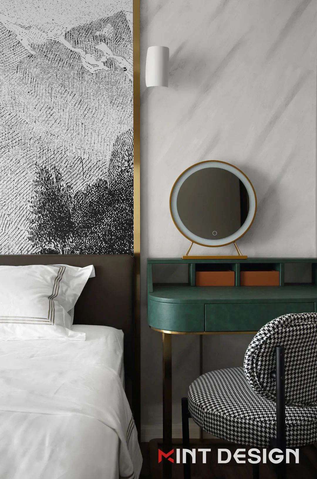 薄荷设计丨胭脂红+原木，玩转复古小情调，把家变成「时光穿梭机」-88