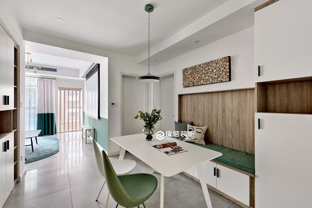 绿地海外滩四期 | 单面采光下的北欧风之家-63