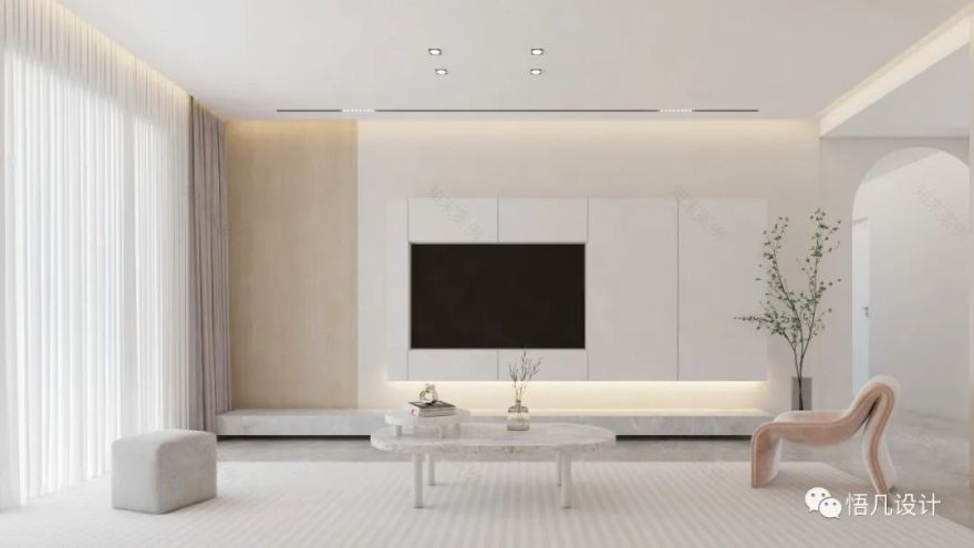 武汉 300 平一居室,原木日式风格演绎舒适生活-7