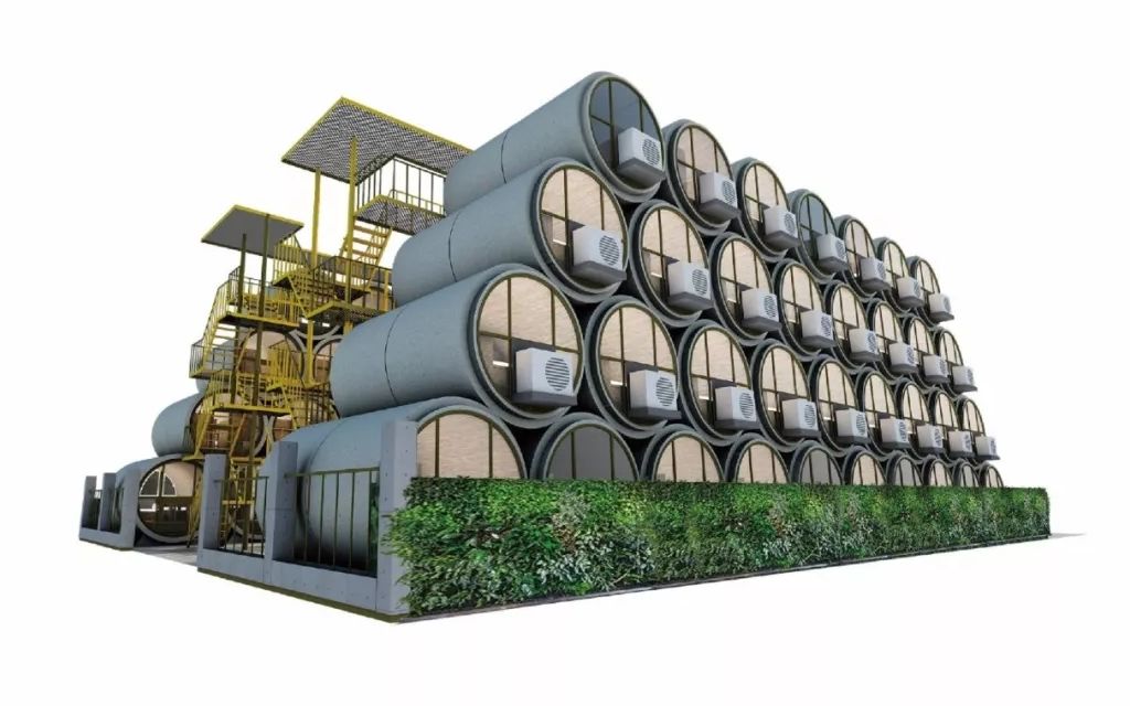 为了香港穷人不再蜗居，他们用水泥管做成了公寓-76