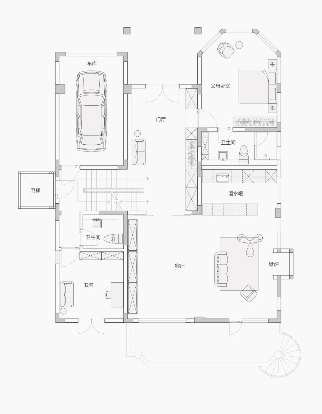 北京顺义错层别墅 | “连”系舒适的居住空间-51