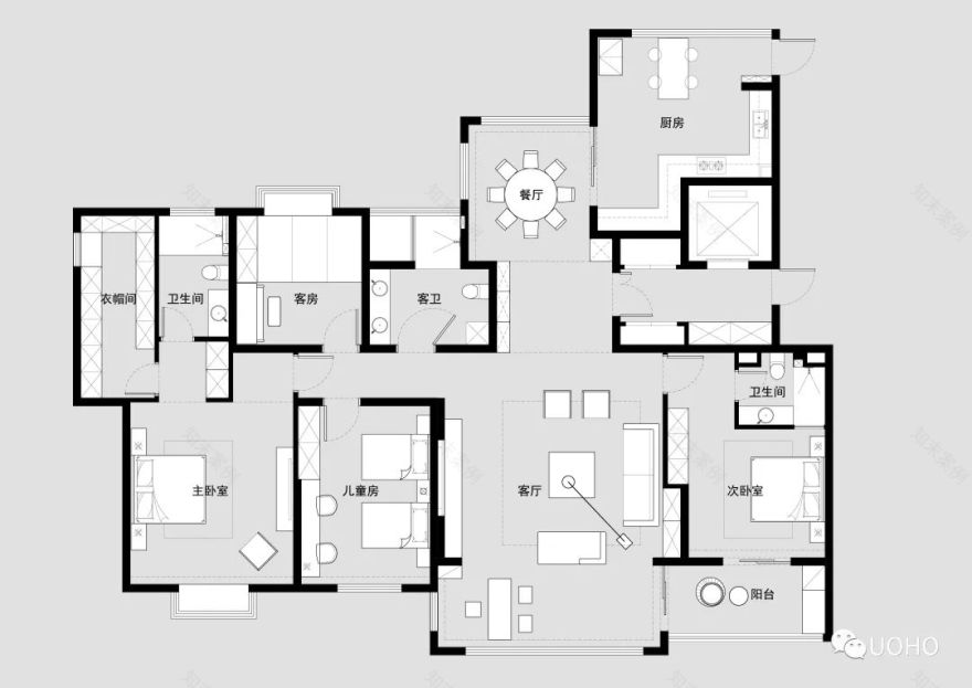 湖滨广场·现代简约大平层-8