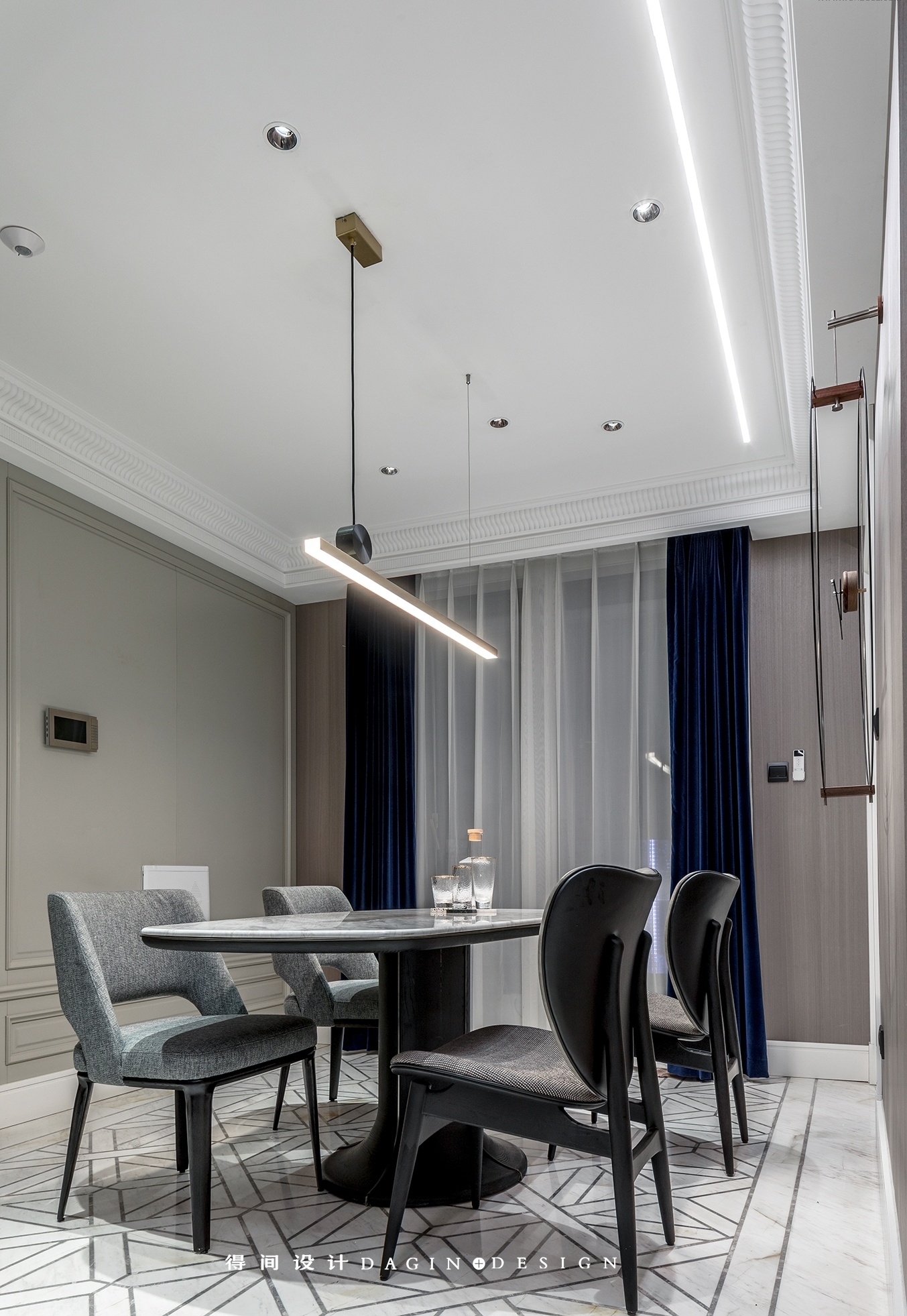 《情书》中的家 | 武汉绿地名邸公馆 130㎡四居室设计-10